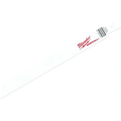 Afbeelding van MILWAUKEE 48005093 reciprozaagblad voor hout / metaal kunststof 200mm 8/12 TPI (5 st.)
