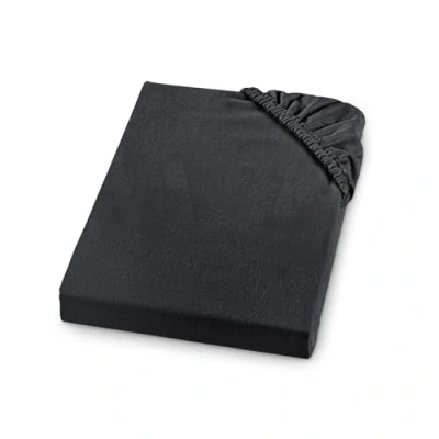 Afbeelding van sleepling Dik flanellen hoeslaken, flanel, Made in Germany, 100% katoen, elastiek rondom, matrassen tot 23 cm hoog, Oeko Tex, wasbaar 60 graden, 120 x 200, antraciet