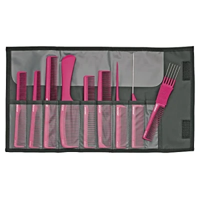 Afbeelding van Jaguar A Line Kammenset Incl. Etui 9 Delig Metallic Pink