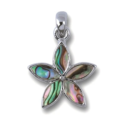 Afbeelding van Hanger Bloem met paua schelp