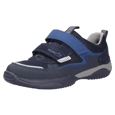 Afbeelding van Superfit Storm Sneakers laag voor kinderen, Maat: 26, Blau/hellgrau Leer en textiel