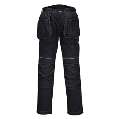 Afbeelding van Portwest pw3 Holster Werkbroek t602 Zwart + gratis kniestukken Maat 30