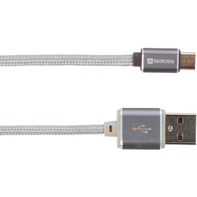 Afbeelding van Skross USB kabel 2.0 A stekker, micro B stekker 1.00 m Zilver 2700240