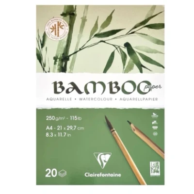Afbeelding van Clairefontaine Bamboo Paper Block Aquarelpapier 250 grams
