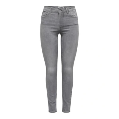 Afbeelding van ONLY Dames Onlwauw Mid Waist Sk DNM PIM Jeans, Donkergrijs denim, M / 30L