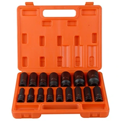 Afbeelding van DAYUAN 16st 1/2&quot; Drive Impact Diepe Socket Set Metrisch 10 32mm Moer H78 Auto Garage Mechanisch