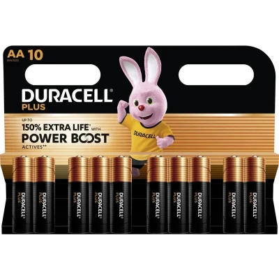 Afbeelding van Duracell Plus Power Boost AA batterij (penlite) Alkaline 1.5 V 10 stuk(s)