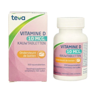 Afbeelding van Vitamine D Teva Tablet 10mcg 400ie