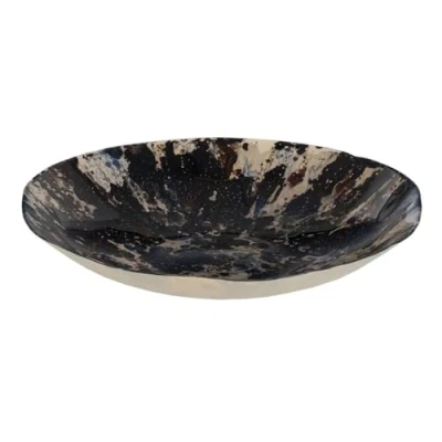 Afbeelding van Middenstuk Blauw Bruin Kristal 39 x 6,5 cm