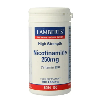 Afbeelding van Lamberts Vitamine B3 250mg (nicotinamide), 100 tabletten