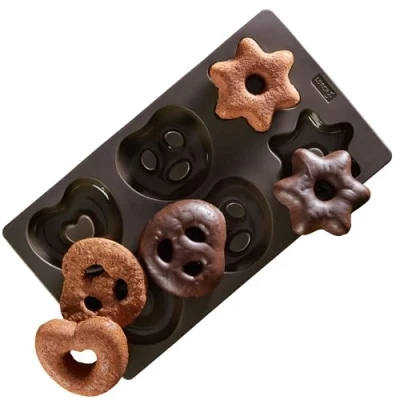 Afbeelding van Lurch Flexiform Bakvorm voor 6 peperkoeken Silicone 17x30cm