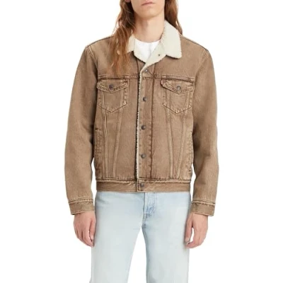 Afbeelding van Levi&#039;s TYPE III sherpa Trucker Spijkerjas, Heren, Maat: XS, Breakfast sandwich