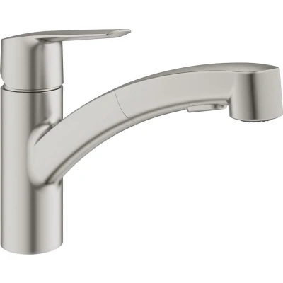 Afbeelding van Grohe Quickfix Start Keukenkraan Met Uittrekbare Handdouche Supersteel