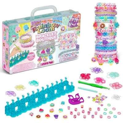 Afbeelding van Automatische set voor het maken van elastieken armbanden BANDAI Rainbow Loom Cute Tique Bev...