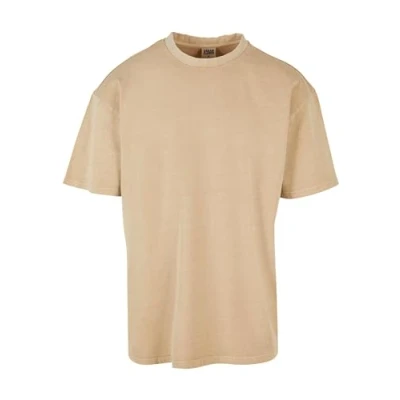 Afbeelding van Urban Classics Oversized Garment DYE TEE Tshirt basic, Heren, Maat: XXL, Unionbeige