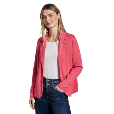 Afbeelding van Street One Struktur Blazer, Dames, Maat: 38, Rosa