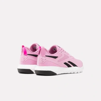 Afbeelding van Reebok Flexagon Force 4 Trainingsschoen, Dames, Maat: 42.5, Pink/black/laspin Textiel/ synthetisch