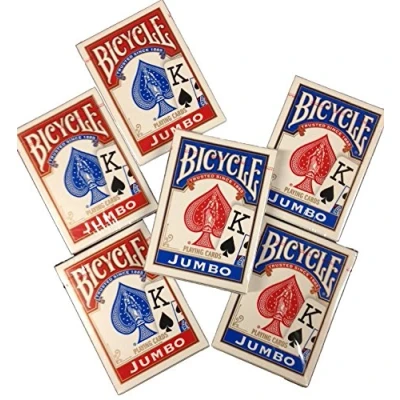 Afbeelding van Bicycle Jumbo Index Playing Cards 6 decks