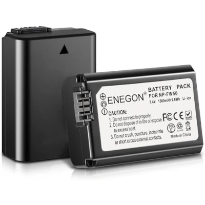 Afbeelding van NP FW50 oplaadbare lithium ion batterij compatibel met Sony NEX 3/5/7 serie, SLT A Alpha a3000, a5000, a5100, a55, a6000, a6100, a6300, a6400, a6500, a7/a7II/a7s /a7SI. I/A7R. /A7rII, RX10