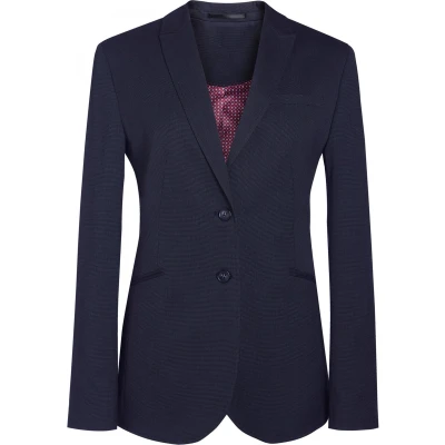 Afbeelding van Brook Taverner Cordelia Ladies&#039; jacket BT2273 Navy Pin Dot