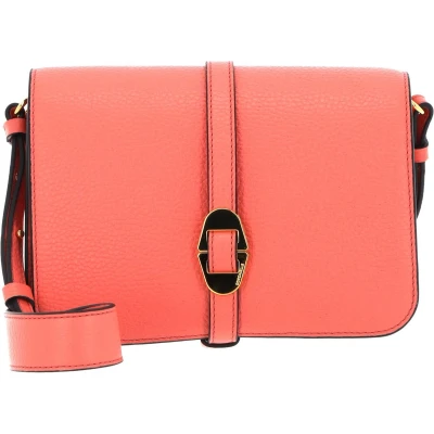 Afbeelding van Coccinelle Leren Schoudertas Avondtas Cosima Crossbody Bag Geranium Roze