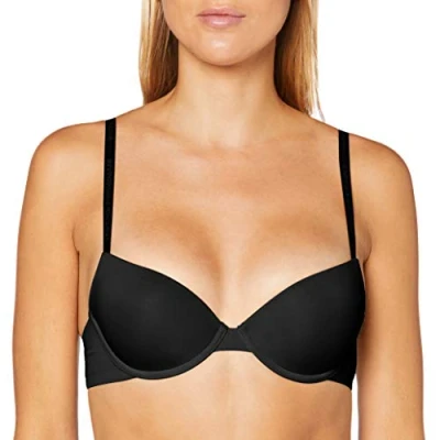 Afbeelding van Emporio Armani Dames Basic Bonding Microfiber Push Up BH, zwart, 80C