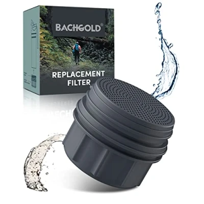 Afbeelding van Bachgold® Waterfilter outdoor wisselfilter met 1500 l filtercapaciteit, verwijdert 99,99% van alle bacteriën en filtert virussen, deeltjes zware metalen I Blackout crisisbestendig