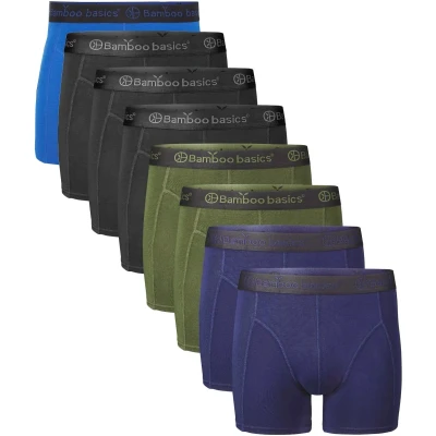 Afbeelding van Bamboo Basics 8 pak heren boxershorts Rico Multipack Bamboe onderbroek Anti zweet mannen ondergoed XXL