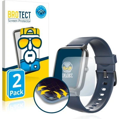 Afbeelding van BROTECT Volledig bedekkende screen protector, Smartwatch beschermfolie, Transparant