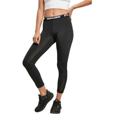 Afbeelding van Urban Classics Ladies TECH Pedal Pusher Legging, Dames, Maat: XL, Black