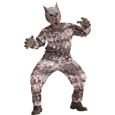 Afbeelding van &quot;WEREWOLF&quot; (jas, broek, masker) (128 cm/5 7 jaar)