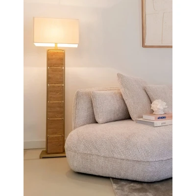Afbeelding van Richmond Interiors Vloerlamp Meyra Beige