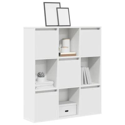 Afbeelding van Boekenkast 89x24x101,5 cm bewerkt hout wit