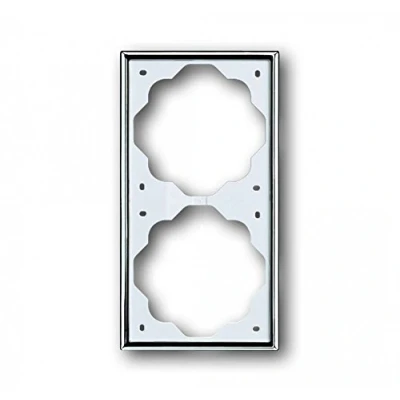 Afbeelding van Abb busch jaeger afdekraam 2v i chroma 2cka001754a4134