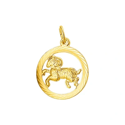 Afbeelding van Trendjuwelier huiscollectie Bedel Sterrenbeeld Ram Gediamanteerd Goud