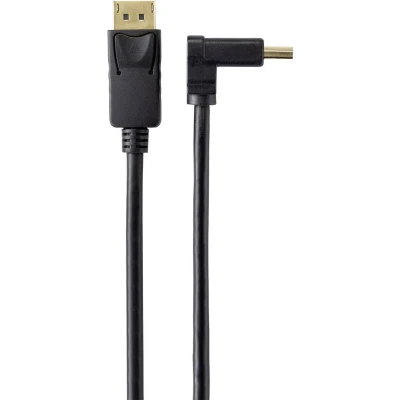 Afbeelding van Renkforce SP 9163792 DisplayPort kabel Aansluitkabel stekker, stekker 2.00 m Zwart Vergulde steekcontacten