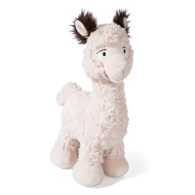 Afbeelding van NICI 61505 Knuffeldier, alpaca, Elli Paka, 25 cm, wit, van zacht pluche, schattig pluche dier om te knuffelen en spelen, voor kinderen volwassenen, geweldig cadeau idee