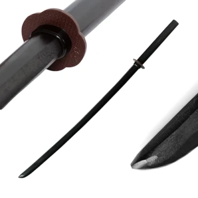 Afbeelding van DEPICE Bokken zwart, ca. 101 cm. Gewicht 700g, zwart gelakt, incl. Tsuba, Japans, Iaido Aikido