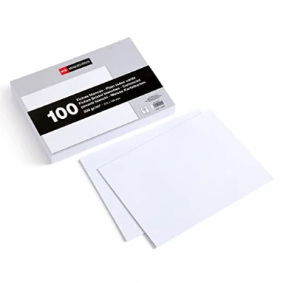 Afbeelding van Miquelrius Indexkaarten, 100 gladde notitiekaarten, flashkaarten, 200 g/m² offsetkaartenpapier, afmetingen 160 x 215 mm