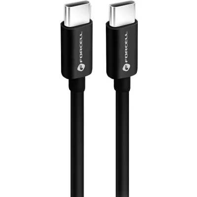 Afbeelding van Forcell Usb C naar Universele kabel Snellader geschikt voor apparaten 3 Meter 60W Zwart