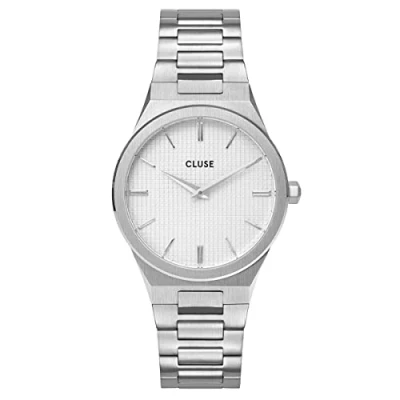 Afbeelding van CLUSE CW0101210003 Horloge Vigoreux Snow White Silver 33 mm