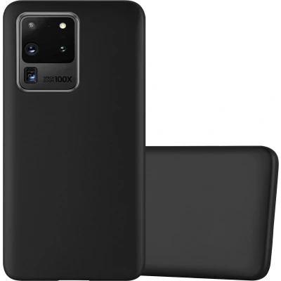 Afbeelding van Cadorabo Hoesje geschikt voor Samsung Galaxy S20 ULTRA in METALLIC ZWART Beschermhoes gemaakt van flexibel TPU silicone Case Cover