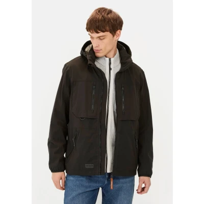 Afbeelding van camel active MIT Abnehmbarer Kapuze Outdoorjas, Heren, Maat: 60, Asphalt