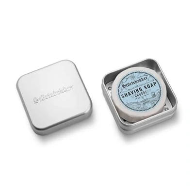 Afbeelding van Störtebekker scheerzeep &amp; zeepblikjes, set met aluminium incl. in verschillende varianten, veganistische handgemaakt zeepfabriek (Crusoe)