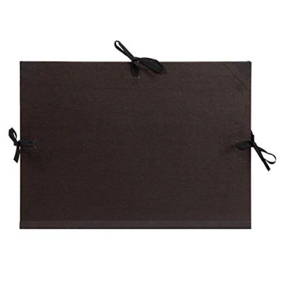Afbeelding van Clairefontaine 37200C tekenmap kracht met banden zonder binnenkleppen rug 30 mm, DIN A3, binnenkant: 29,7 x 42 cm, buitenkant: 32 45 zwart
