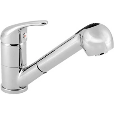 Afbeelding van Keukenmengkraan Plieger Time 1 Gats Uittrekbare Handdouche Chroom