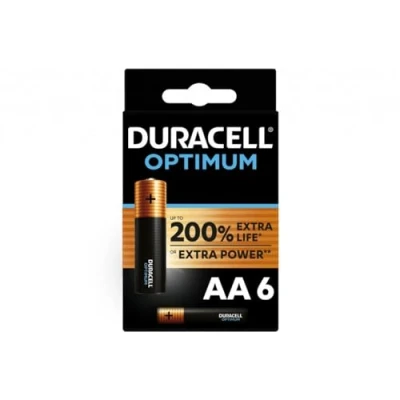 Afbeelding van Duracell Optimum Alkaline AA batterijen 6 stuks