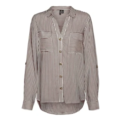 Afbeelding van Vero Moda Vmbumpy NOOS Overhemdblouse, Dames, Maat: Large, Fired brick