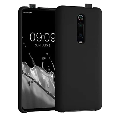 Afbeelding van kwmobile telefoonhoesje geschikt voor Xiaomi Mi 9T (Pro) / Redmi K20 Hoesje met siliconen coating Smartphone case in zwart