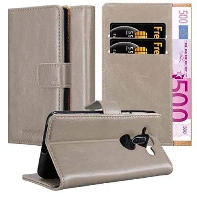 Afbeelding van Cadorabo Hoesje geschikt voor Nokia 8 Sirocco in CAPPUCCINO BRUIN Beschermhoes met magnetische sluiting, standfunctie en kaartvakje Book Case Cover Etui